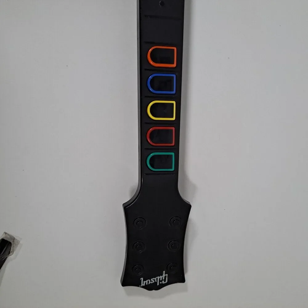 PS3 Guitar Hero Gibson Les Paul Playstation 3 Wireless Guitar Black NO DONGLE